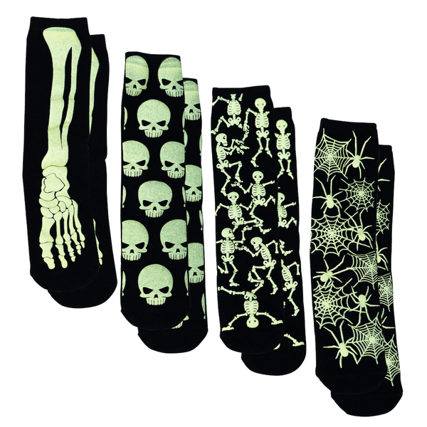 Funny Bones Glow in the Dark Socks - Adult DM Merchandising Apparel & Accessories - Socks - Adult - Unisex