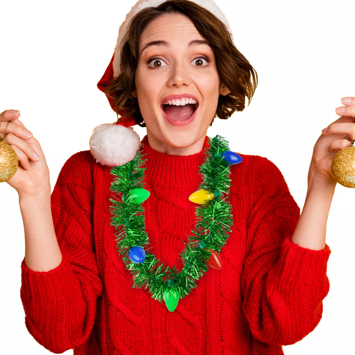 Tacky Tinsel Holiday Light-Up Necklace &ndash; Urban General Store