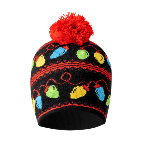 Light Strands Lotsa lites! Light-up Holiday Pom Hat DM Merchandising Apparel & Accessories - Winter - Adult - Hats