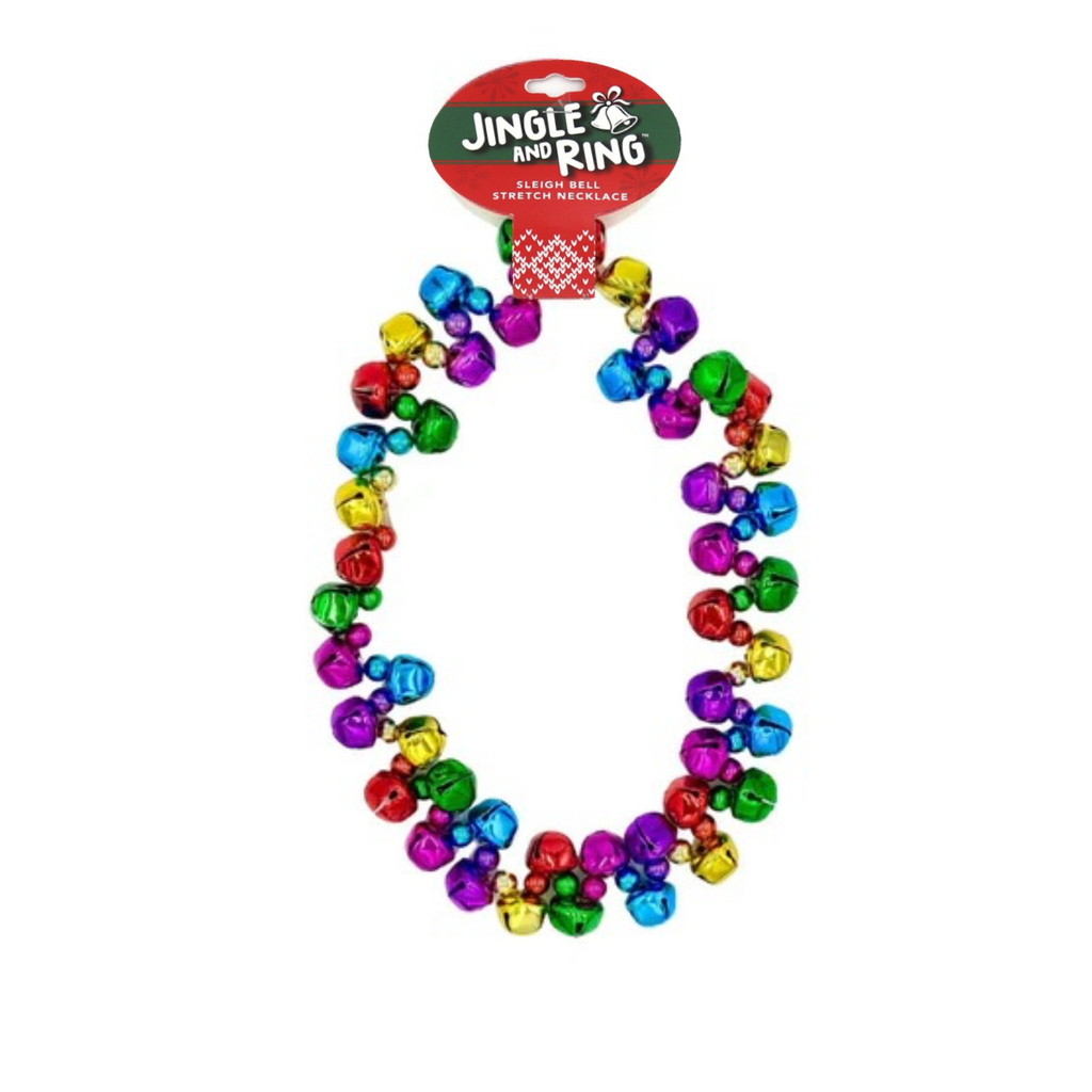 Jingle And Ring Sleigh Bell Stretch Necklace DM Merchandising Holiday