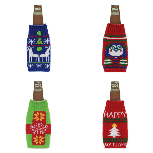 Ugly Sweater Bottle Sweaters DM Merchandising Home - Mugs & Glasses - Koozies