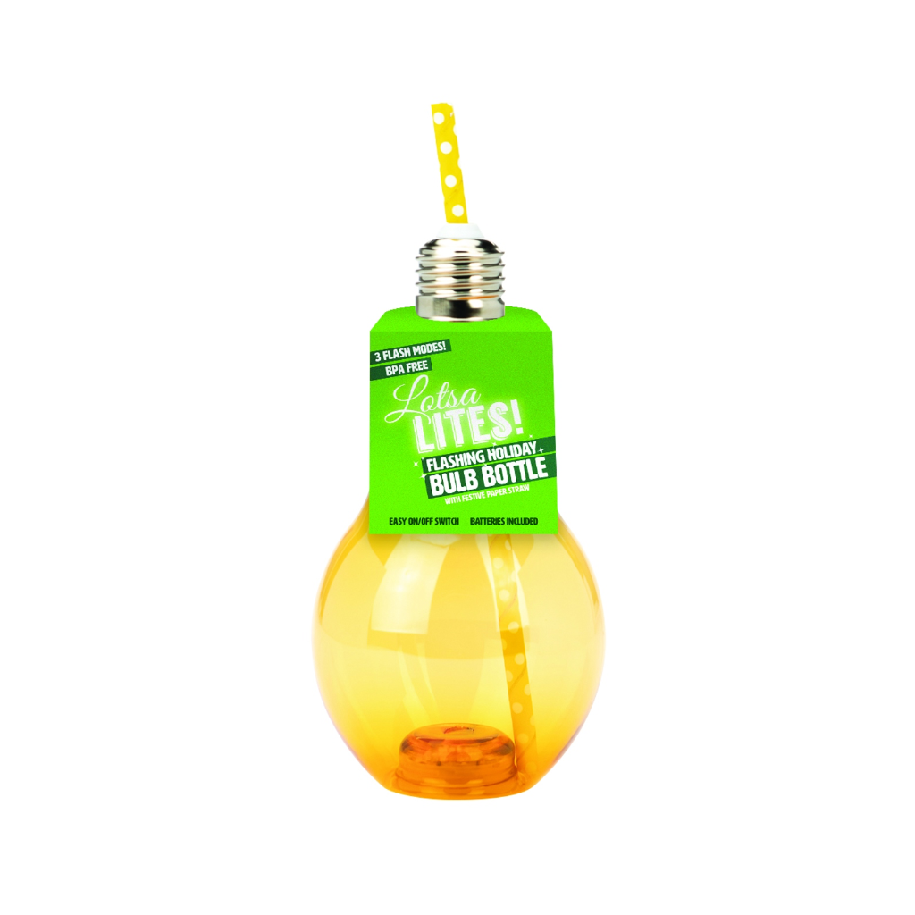 Lotsa LITES! Flashing Holiday Beverage Bulb DM Merchandising Home - Mugs & Glasses - Reusable