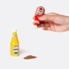 Ketchup & Mustard Corner Shop Salt & Pepper Shaker Set Doiy Design Home - Kitchen & Dining