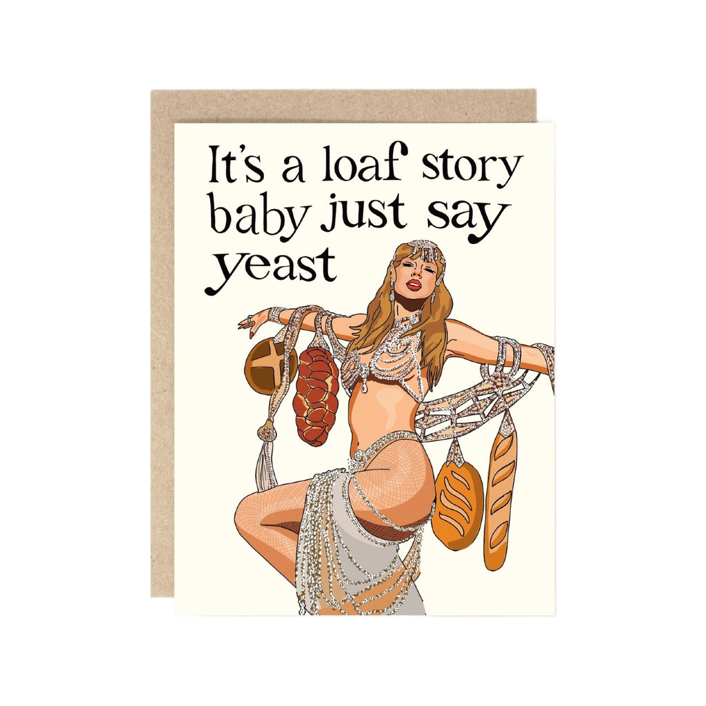 Taylor Bread Pun Love Card Drawn Goods Cards - Love