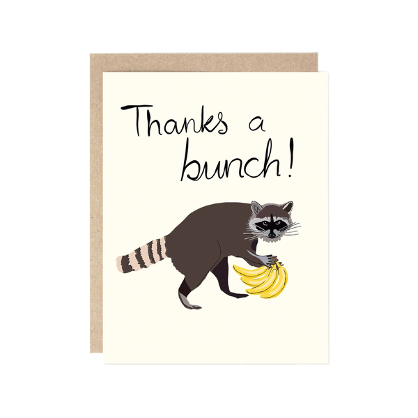 Thanks A Bunch Thank You Card Drawn Goods Cards - Thank You