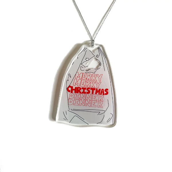 Christmas Dinner Take Out Ornament Drawn Goods Holiday - Ornaments