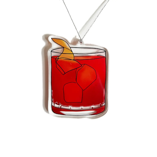 Negroni Cocktail Ornament Drawn Goods Holiday - Ornaments