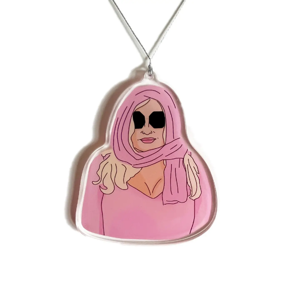 Tanya From White Lotus Jennifer Coolidge Ornament Drawn Goods Holiday - Ornaments
