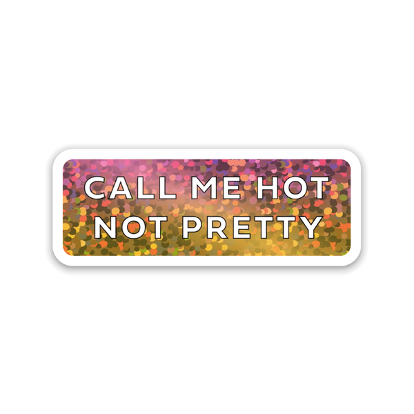 Chappell Roan Call Me Hot Not Pretty Sparkle Glitter Sticker Drawn Goods Impulse - Decorative Stickers