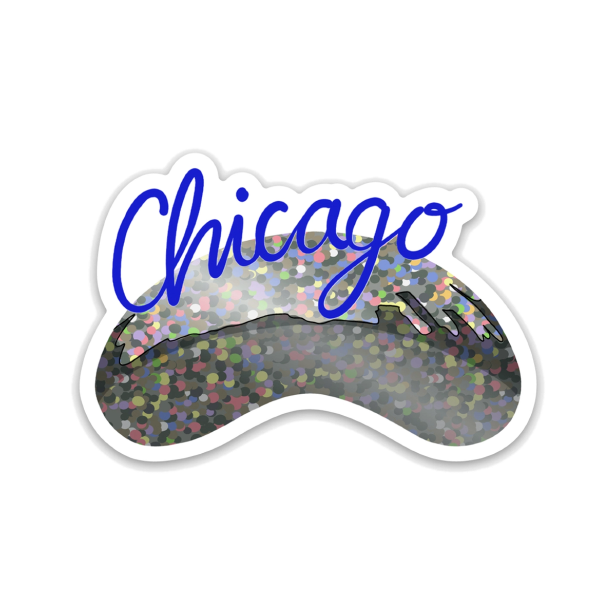 Chicago Bean Sparkle Sticker – Urban General Store