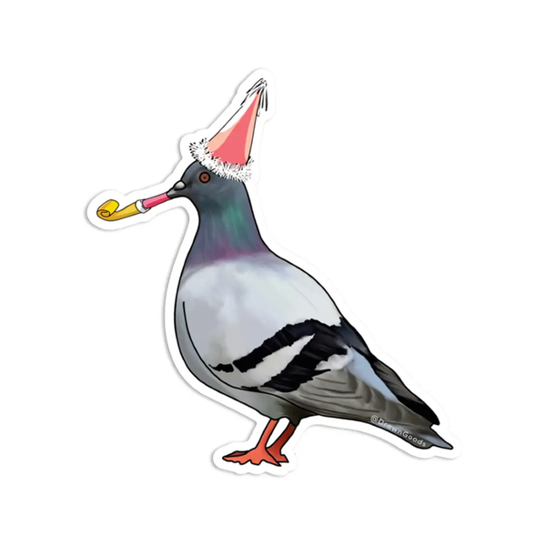 Party Pigeon Sticker Drawn Goods Impulse - Decorative Stickers