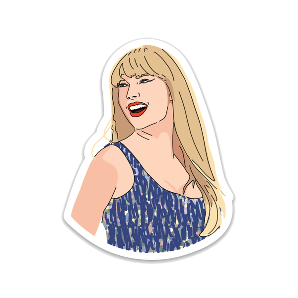 Taylor Blue Outfit Sparkle Sticker Drawn Goods Impulse - Decorative Stickers