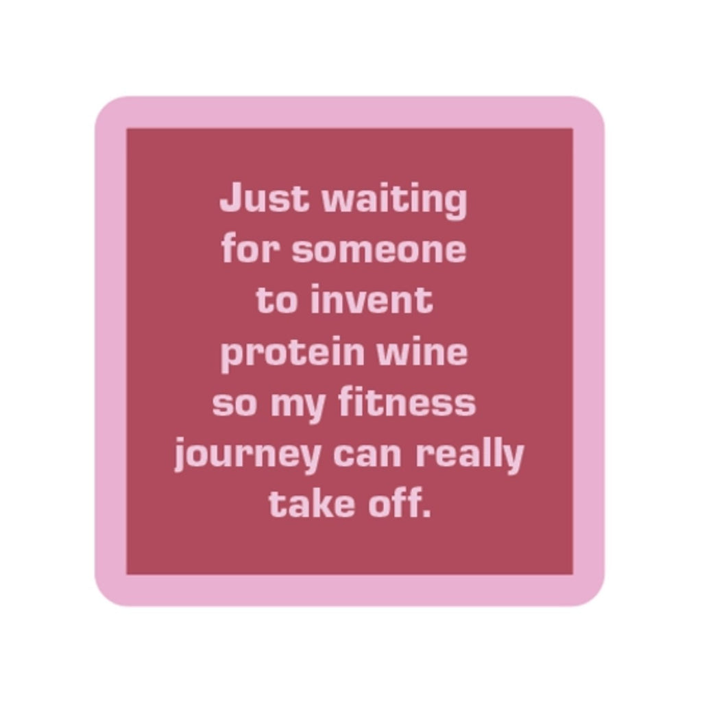 Protein Wine Coaster Drinks On Me Home - Barware - Coasters