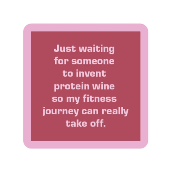 Protein Wine Coaster Drinks On Me Home - Barware - Coasters