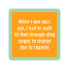 Shag Carpet Coaster Drinks On Me Home - Barware - Coasters