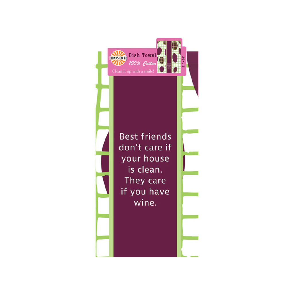 Best Friends Dish Towel Drinks On Me Home - Kitchen & Dining - Kitchen Cloths & Dish Towels