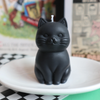 Black Cute Cat Shaped Candle Drop Dead Candles Home - Candles - Novelty