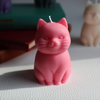 Pink Cute Cat Shaped Candle Drop Dead Candles Home - Candles - Novelty