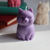 Purple Cute Cat Shaped Candle Drop Dead Candles Home - Candles - Novelty