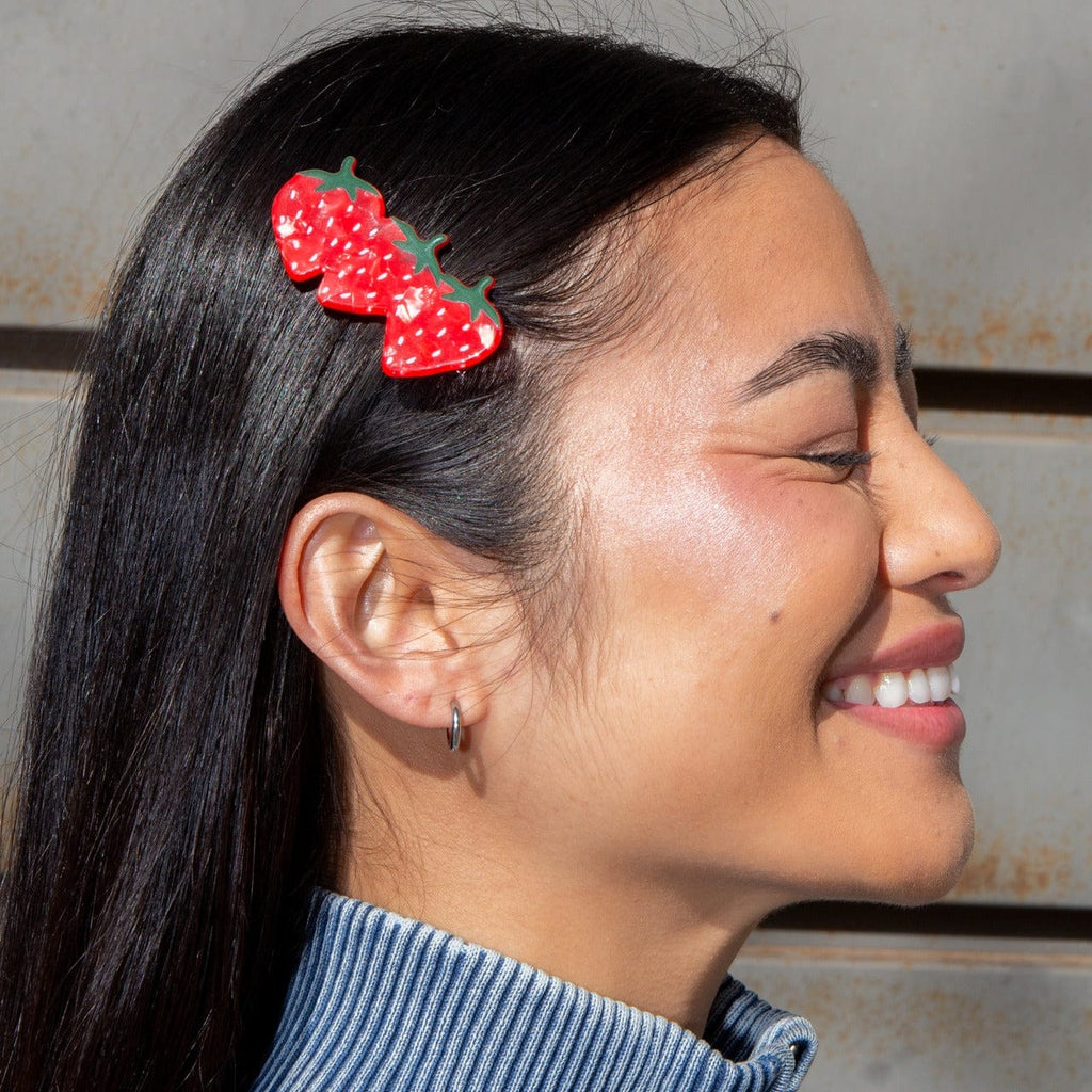 Strawberry Hair Clip Eat My Socks Apparel & Accessories - Hair Accessories - Hair Claws & Clips