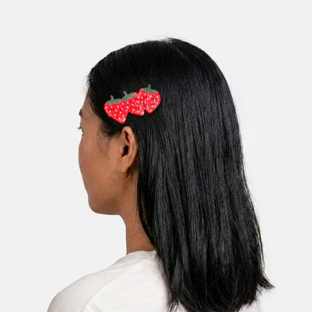 Strawberry Hair Clip Eat My Socks Apparel & Accessories - Hair Accessories - Hair Claws & Clips