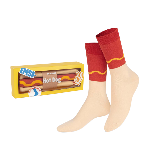 Hot Dogs Over The Calf Socks - Unisex Eat My Socks Apparel & Accessories - Socks - Adult - Unisex