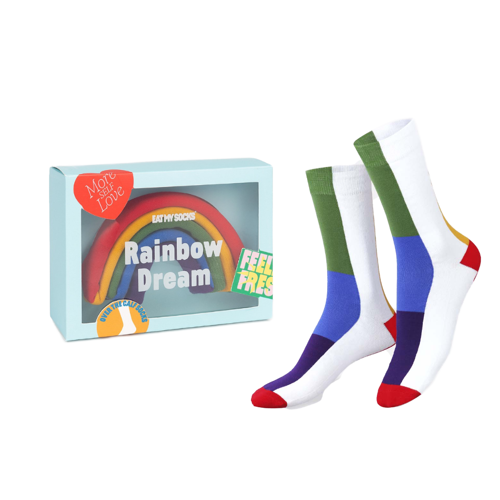 Rainbow Dream Over The Calf Socks - Unisex Eat My Socks Apparel & Accessories - Socks - Adult - Unisex