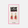 Cherry Soda Hoop Earrings Eat My Socks Jewelry - Earrings