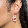 Cherry Soda Hoop Earrings Eat My Socks Jewelry - Earrings