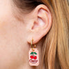 Cherry Soda Hoop Earrings Eat My Socks Jewelry - Earrings
