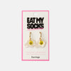 Fried Egg Hoop Earrings Eat My Socks Jewelry - Earrings