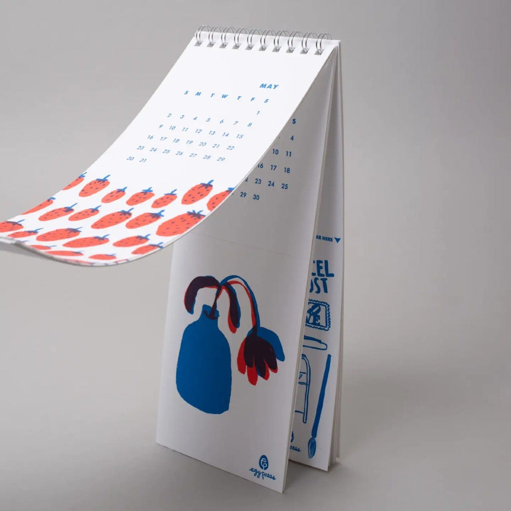 2027 Illustrated Postcard Tear Off Calendar Egg Press Books - Calendars, Organizers & Planners