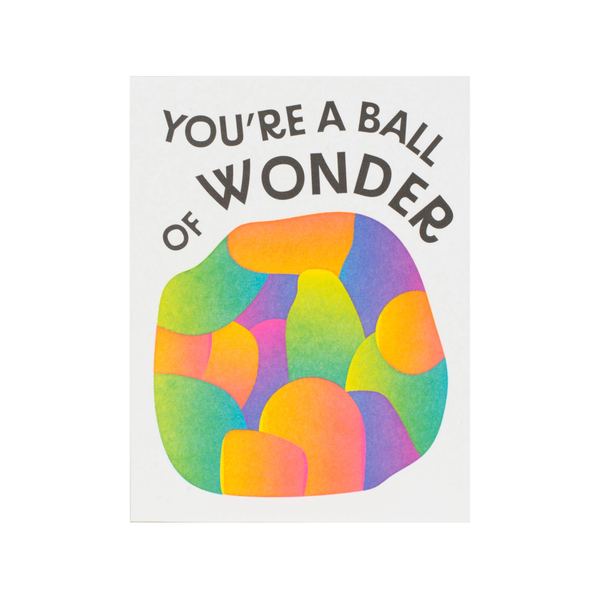 Ball Of Wonder Blank Card Egg Press Cards - Any Occasion