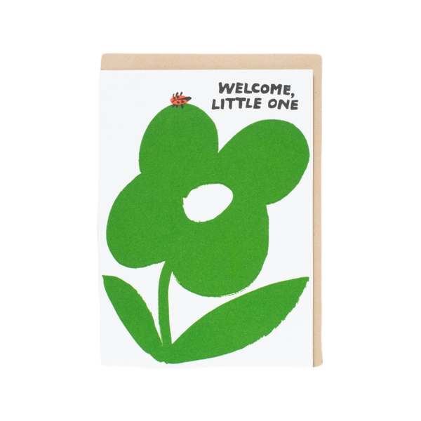 Welcome Little One Ladybug Baby Card Egg Press Cards - Baby