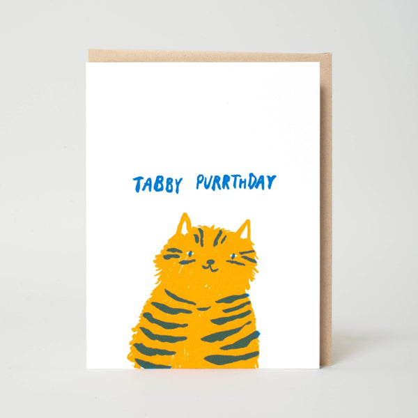 Punny Cat Birthday Card Egg Press Cards - Birthday