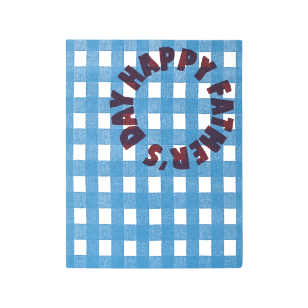 Gingham Father's Day Card Egg Press Cards - Holiday - Father's Day