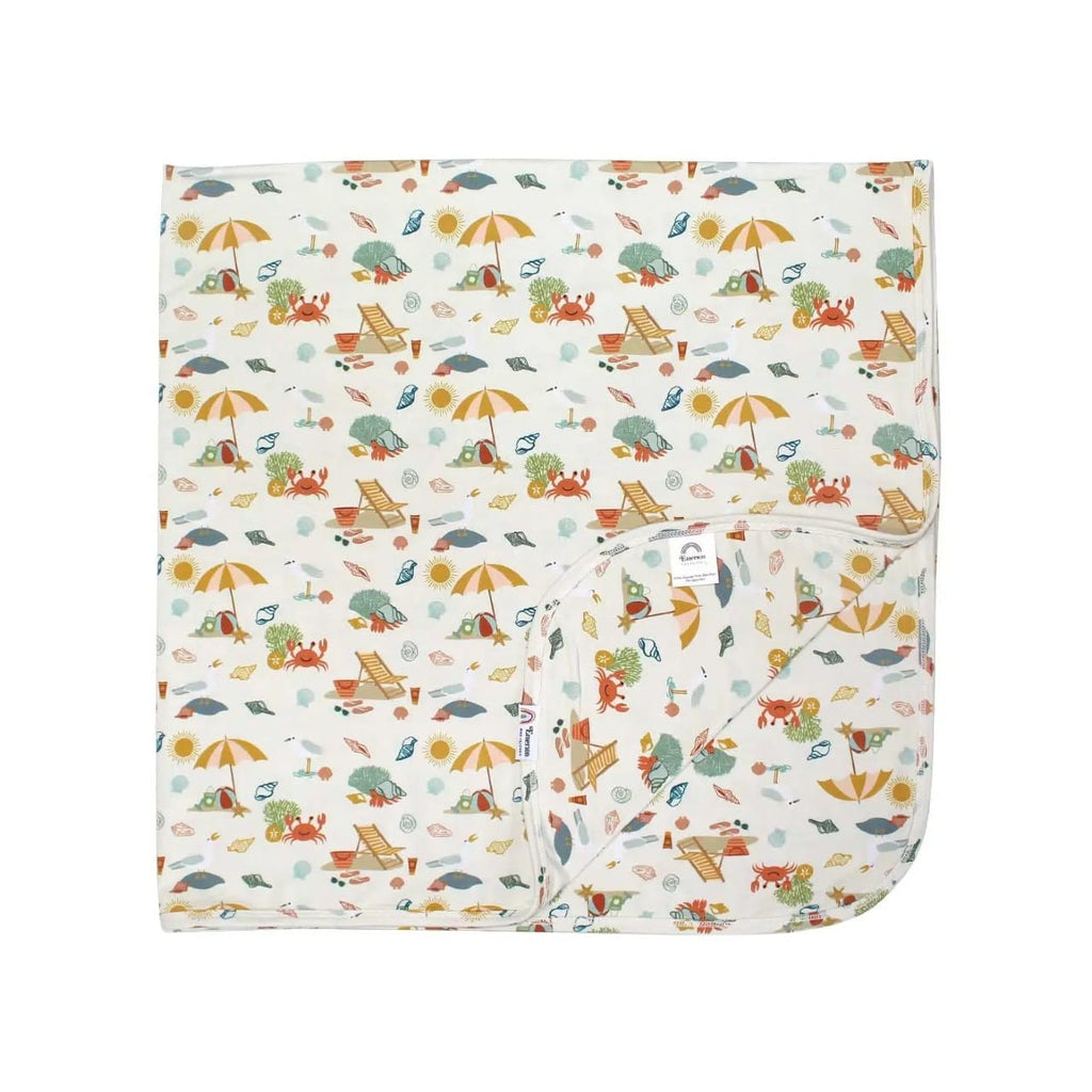 Beach Day Summer Bamboo Blanket Emerson & Friends Baby & Toddler - Swaddles & Baby Blankets