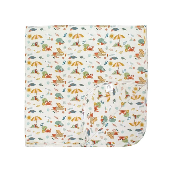 Beach Day Summer Bamboo Blanket Emerson & Friends Baby & Toddler - Swaddles & Baby Blankets