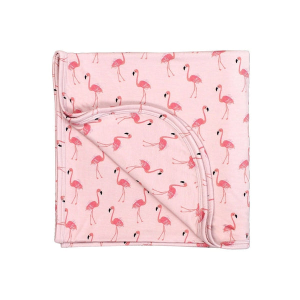Fancy Flamingos Bamboo Blanket Emerson & Friends Baby & Toddler - Swaddles & Baby Blankets