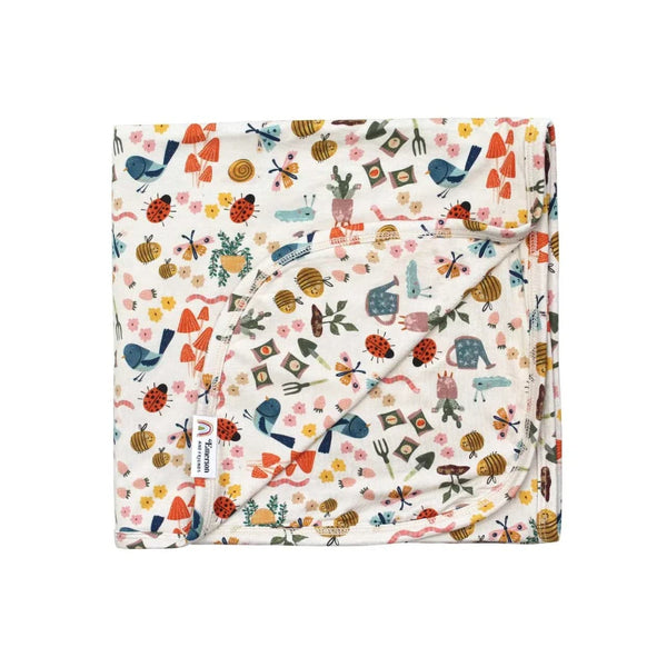 Garden Friends Spring Bamboo Blanket Emerson & Friends Baby & Toddler - Swaddles & Baby Blankets