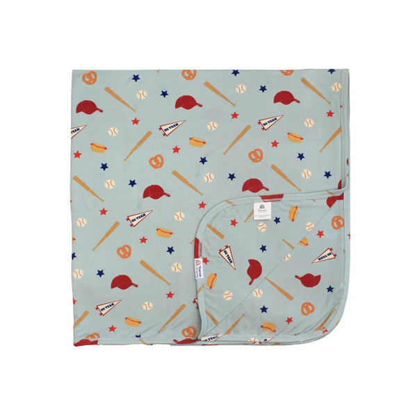 Play Ball Baseball Bamboo Blanket Emerson & Friends Baby & Toddler - Swaddles & Baby Blankets