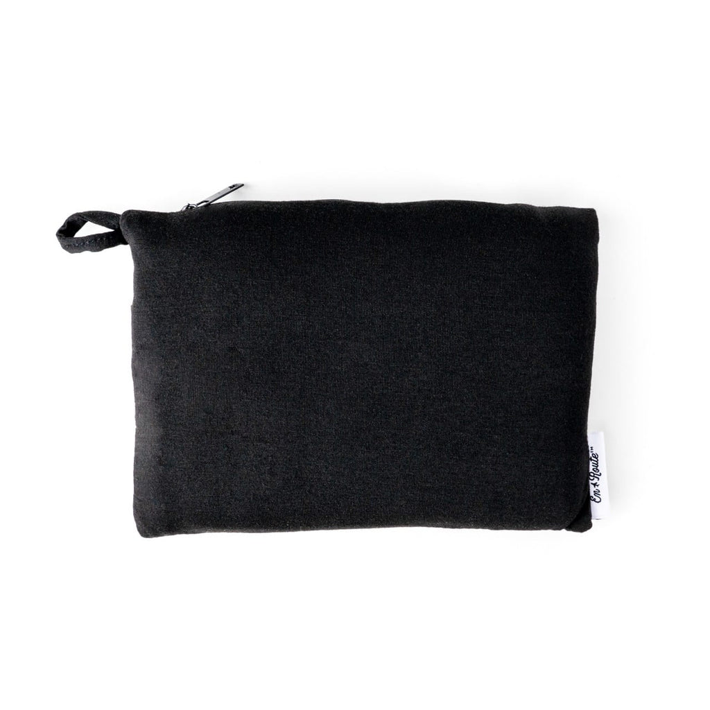 Black Under Cover Packable Travel Blanket En Route Home