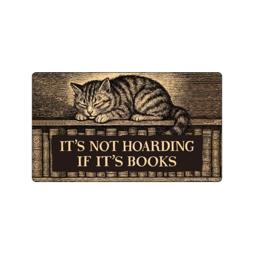 It's Not Hoarding If It's Books Sticker Ephemera Impulse - Decorative Stickers