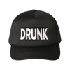 Black Drunk Trcuker Hat - Adult Fashion City Apparel & Accessories - Summer - Adult - Hats