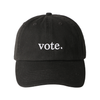 Black Vote Baseball Embroidered Hat - Adult Fashion City Apparel & Accessories - Summer - Adult - Hats