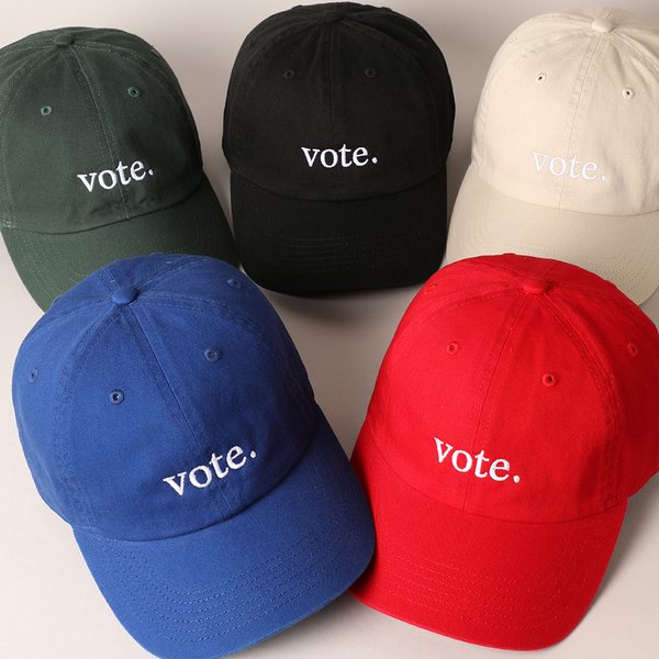 Vote Baseball Embroidered Hat - Adult Fashion City Apparel & Accessories - Summer - Adult - Hats