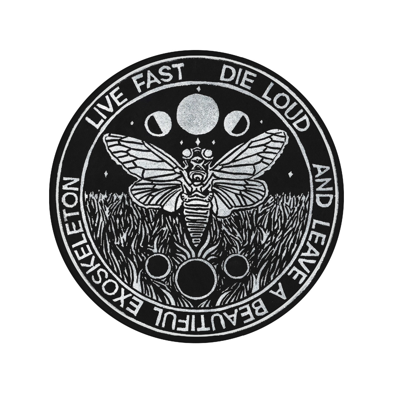 Live Fast Dire Loud And Leave A Beautiful Exoskeleton Sticker Urban