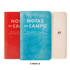 Pack A: Blue - Red - White Field Notes Paletas - 3 Packs Field Notes Books - Blank Notebooks & Journals