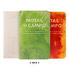 Pack C: Green - White - Red/Orange Field Notes Paletas - 3 Packs Field Notes Books - Blank Notebooks & Journals