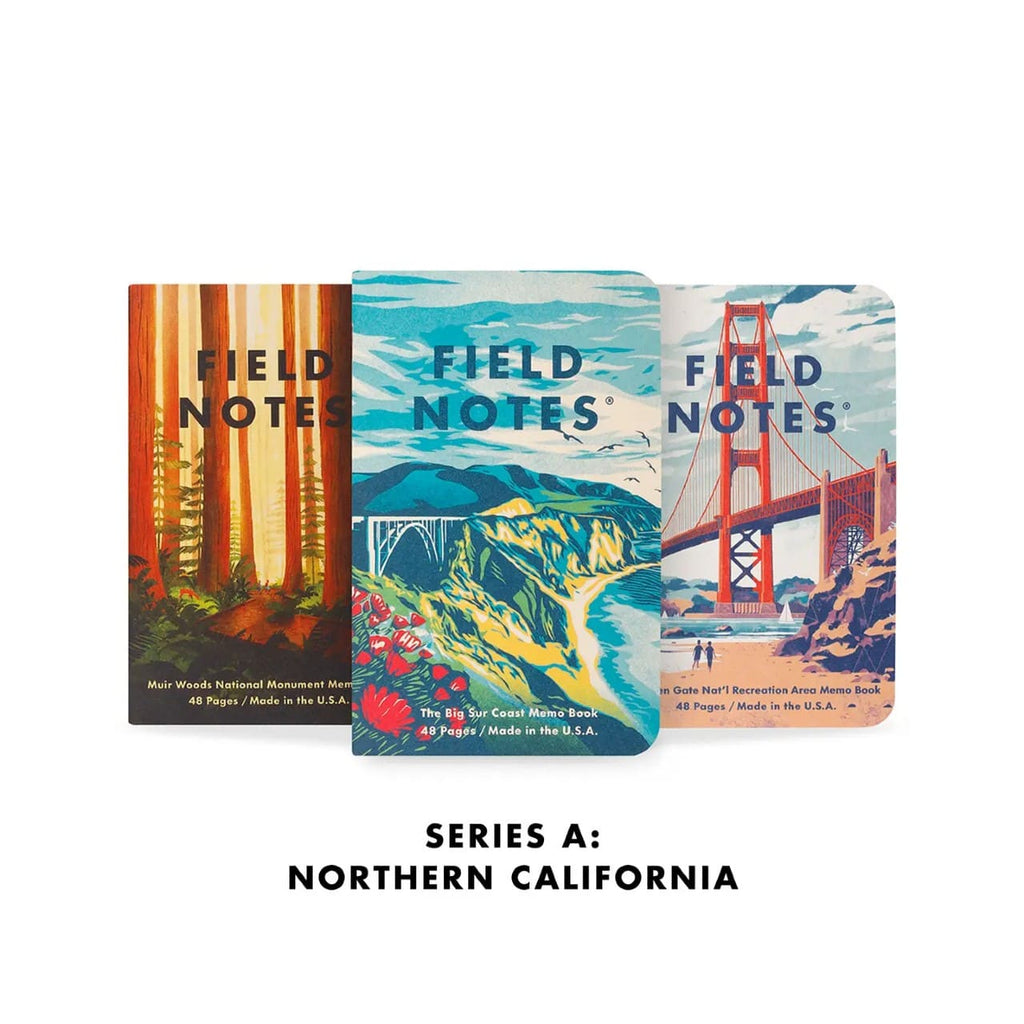 Series A: Northern California Field Notes Explore America - 3 Packs Field Notes Books - Blank Notebooks & Journals